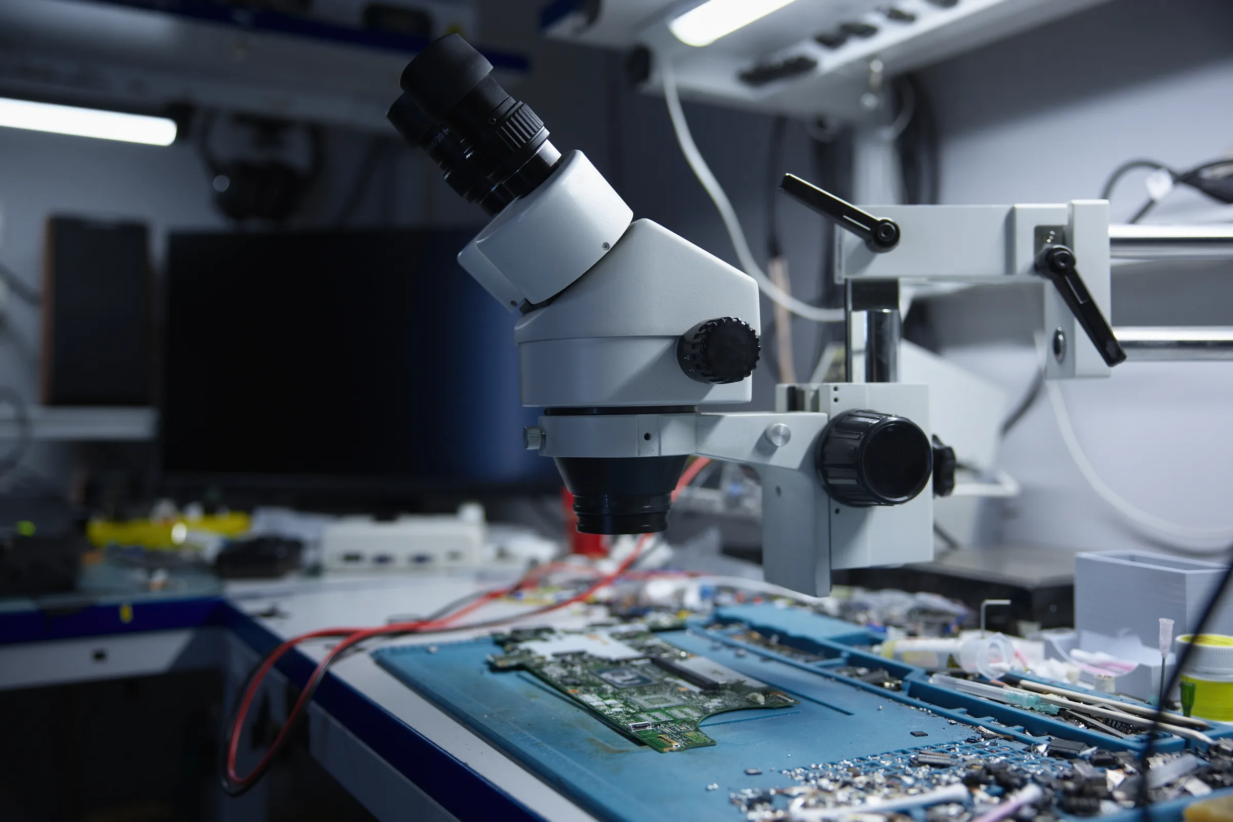 Electronics assembly and test